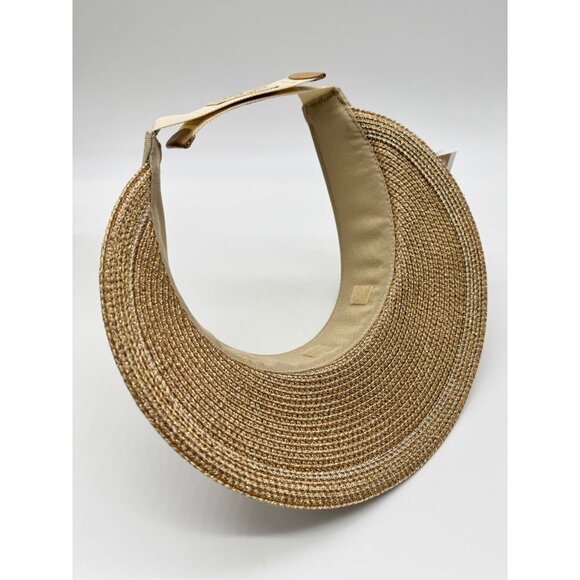 ERIC JAVITS Champ packable women's visor with UPF 50+ NATURAL (No forehead pad) - Picture 6 of 11